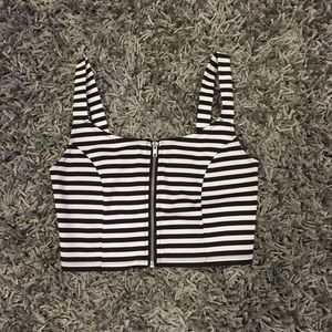 Striped Crop Top